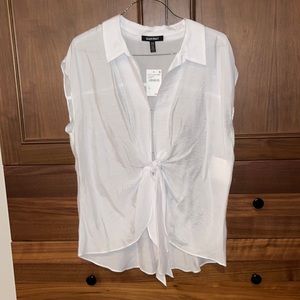 Ellen Tracy white blouse, new with tags.